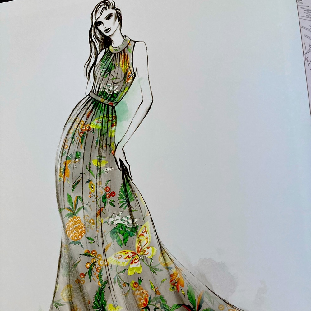 Beautiful dress in artful design!